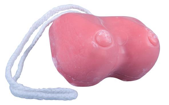 Boobies soap on a rope