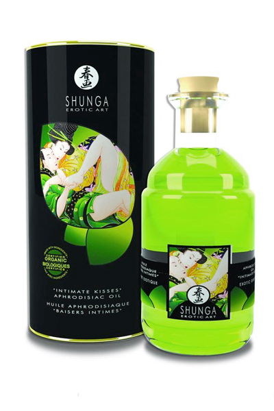 Shunga Afrodiziákum Zöld Tea masszázs folyadék 100ml