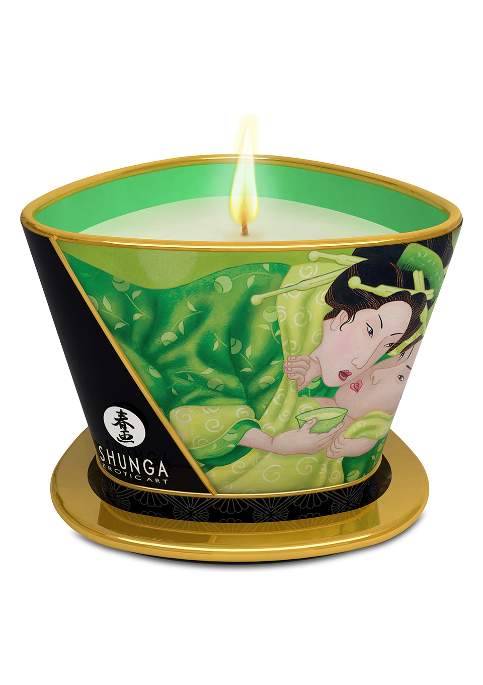 Shunga Masszázsgyertya Zöld tea 170 ml