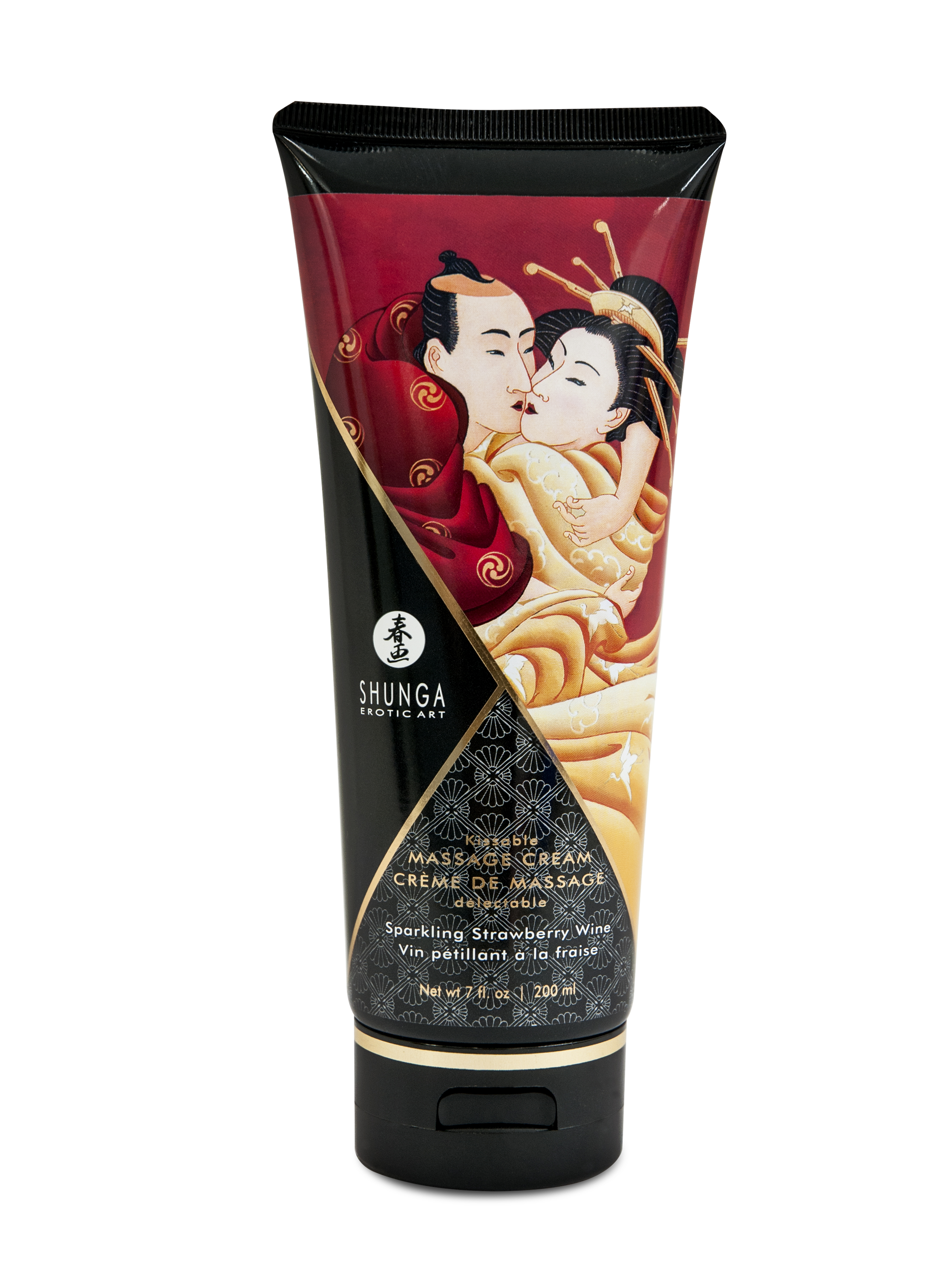 Shunga Masszázskrém Eper-Pezsgő 200 ml